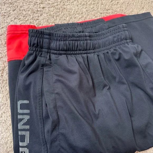Under Armour Black and Orange Athletic Shorts - Picture 4 of 4